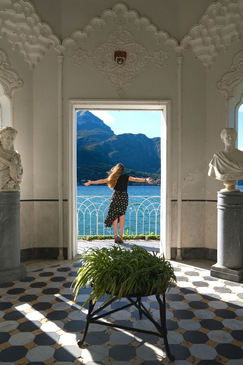 scorcio del giardino di villa Melzi durante il tour alla scoperta del lago di Como